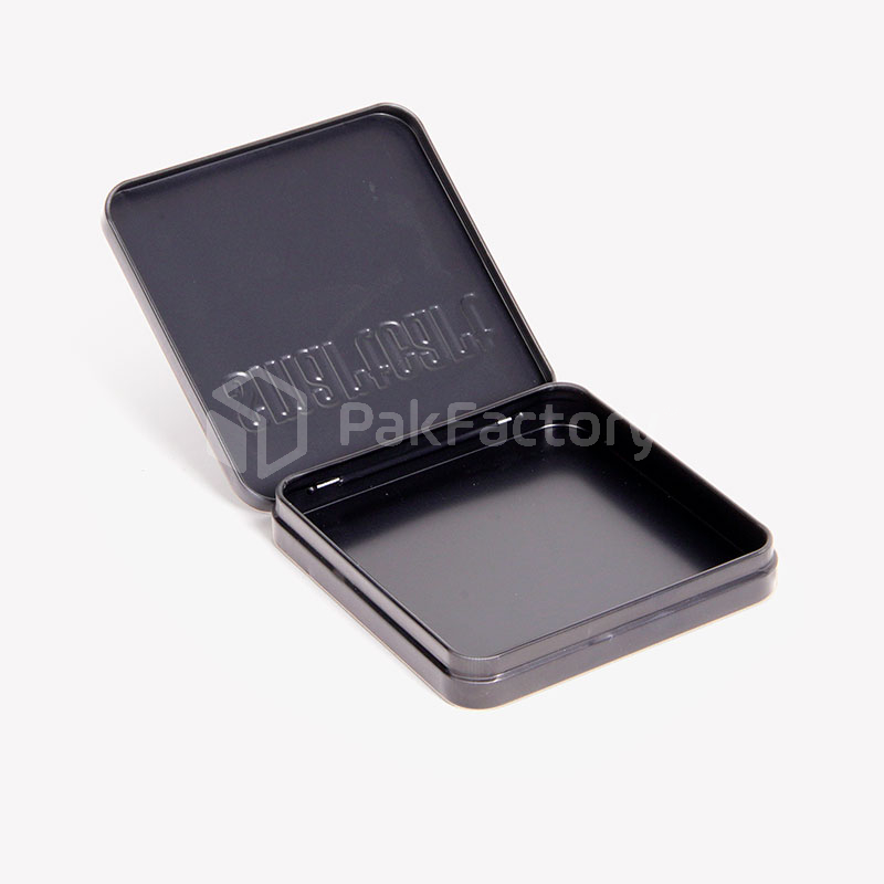 Square Hinged Tin Boxes